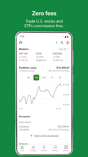 Fidelity Investments Screenshots