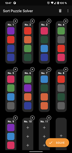 Sort Puzzle Solver Screenshots