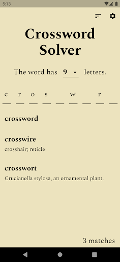 Crossword Solver Screenshots