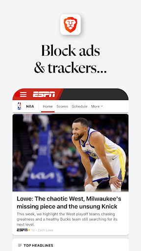 Brave Private Web Browser, VPN Screenshots
