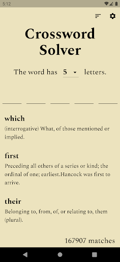 Crossword Solver Screenshots