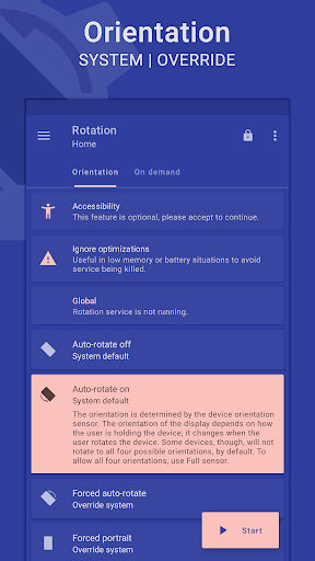 Rotation | Orientation Manager Screenshots