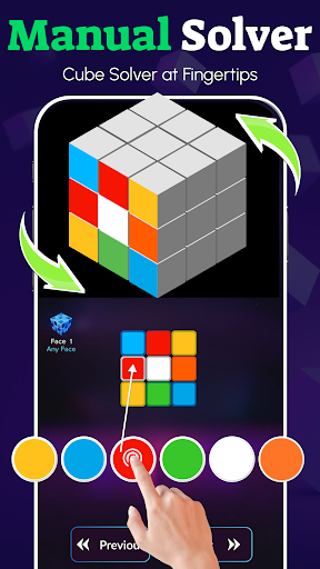 Rubik's Cube Solver: 3×3 Cube Screenshots