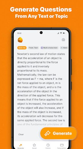 AI Quiz Generator Screenshots