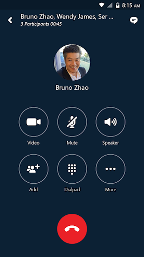 Skype for Business for Android Screenshots