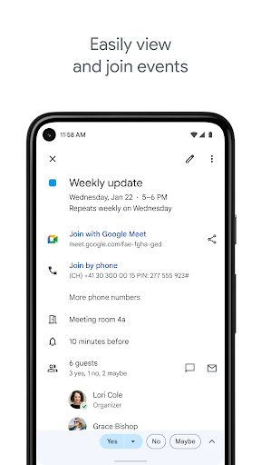 Google Calendar Screenshots