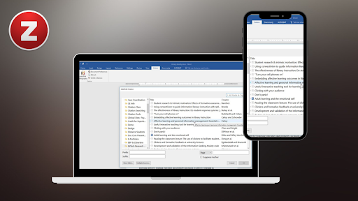 Zotero Reference Walkthrough Screenshots