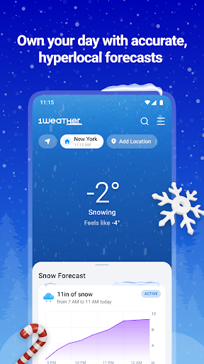 1Weather Forecasts & Radar Screenshots