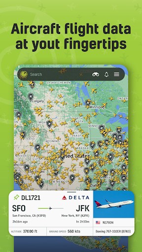 AirNav Radar · Flight Tracker Screenshots