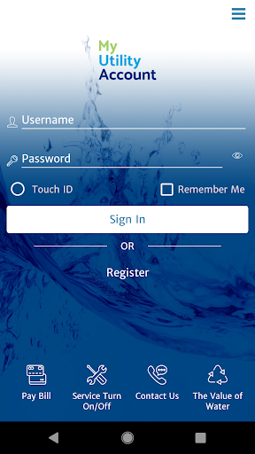 My Utility Account - Mobile Screenshots