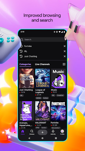 Twitch: Live Streaming Screenshots
