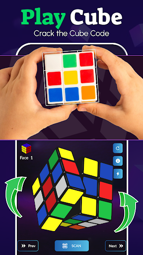 Rubik's Cube Solver: 3×3 Cube Screenshots