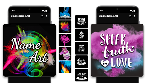 Smoke Name Art Maker Screenshots