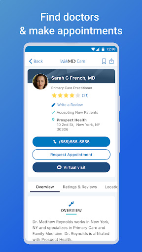 WebMD: Symptom Checker Screenshots