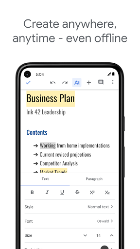 Google Docs Screenshots