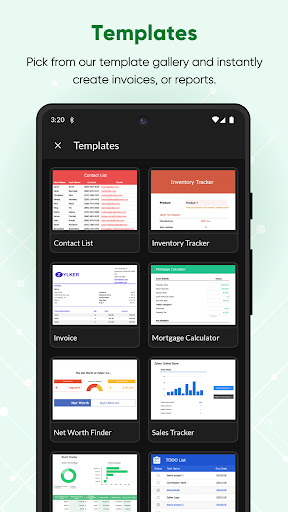 Zoho Sheet - Spreadsheet App Screenshots