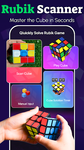 Rubik's Cube Solver: 3×3 Cube Screenshots