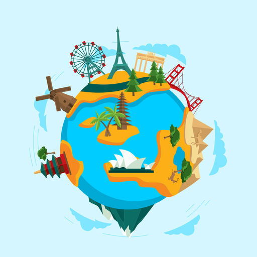 Landmark Quiz: Play & Learn Icon