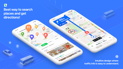 NAVER Map, Navigation Screenshots