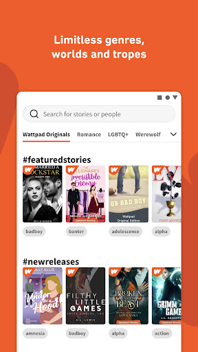 Wattpad - Read & Write Stories Screenshots