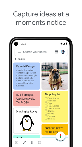 Google Keep - Notes and Lists Screenshots