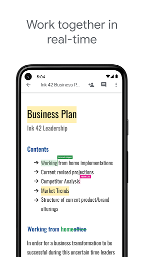 Google Docs Screenshots