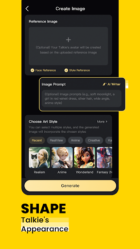 Talkie: Personalized AI Chats Screenshots