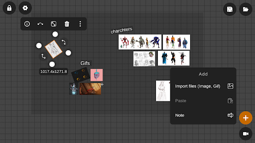 RefCanvas: Reference Board Screenshots