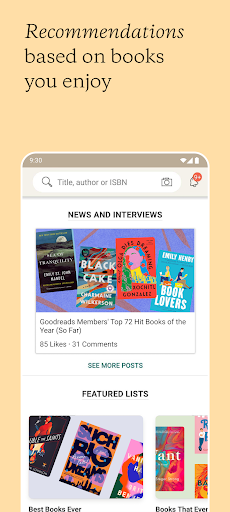 Goodreads: Book Reviews Screenshots
